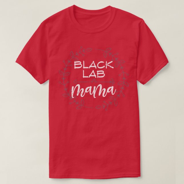 Camiseta Black Lab Mama Labrador (Diseño del anverso)
