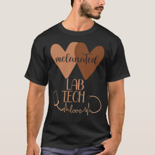 Camiseta Black Lab Tech Med Melanated Medical Laboratory Te
