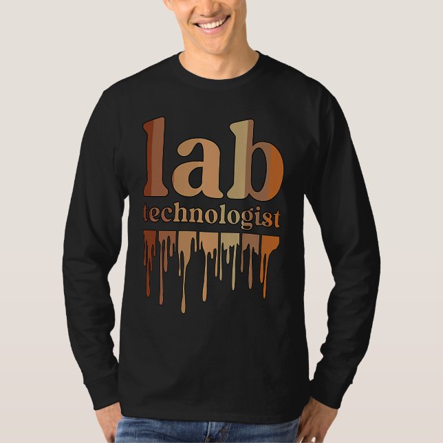 Camiseta Black Lab Technologist African American Laboratory (Anverso)