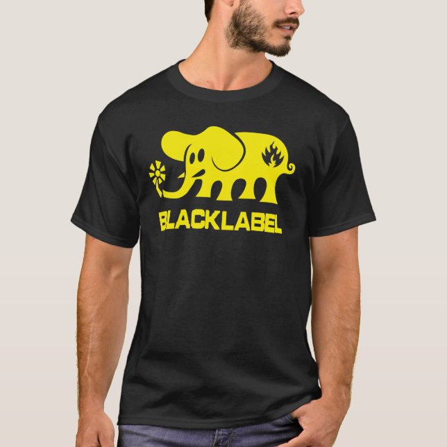 Camiseta Black Label skateboards es una empresa de patinaje (Anverso)