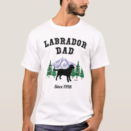 Camiseta Black Labrador Dad Evergreen