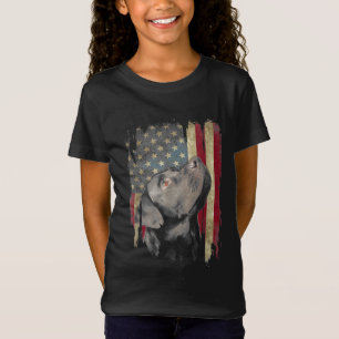Camiseta Black Labrador regalo USA Flag Lab Duck Hunter