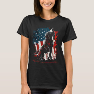 Camiseta Black Labrador Retriever Funny America Flag Do