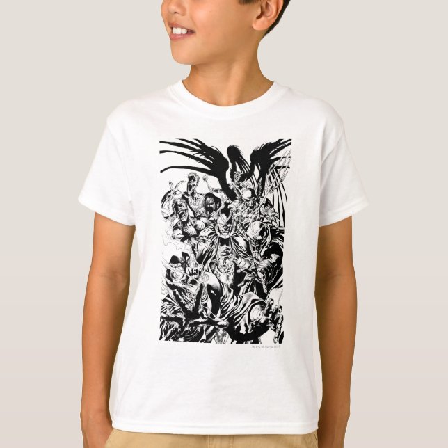 Camiseta Black Lantern Corps - Black and White (Anverso)