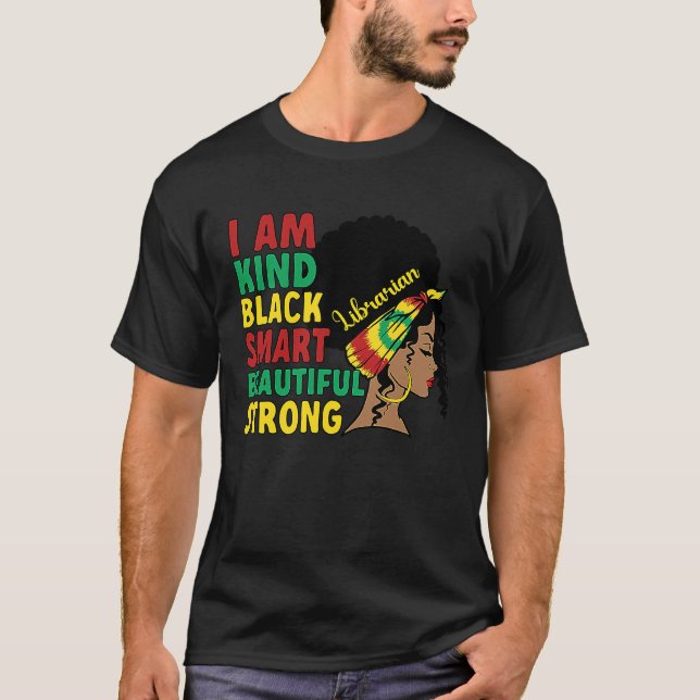 Camiseta Black Librarian African American Library Worker (Anverso)