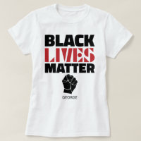 Black Lives Matter Raised Fist Name (Las vidas neg