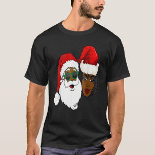 Camiseta Black Loving Santa Claus y la Sra. Claus Ethnic Ch
