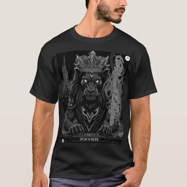 Camiseta Black Lyon for djs 002 (Anverso)
