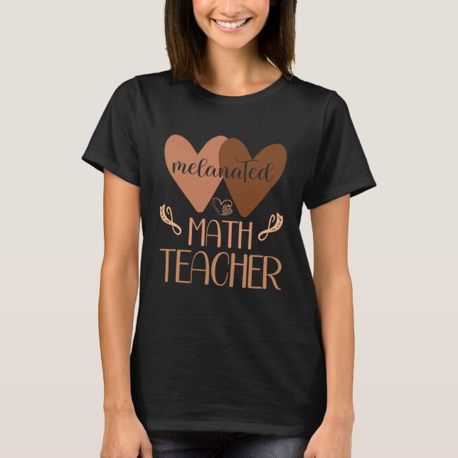 Camiseta Black Math Teacher College Black History Women Afr (Anverso)