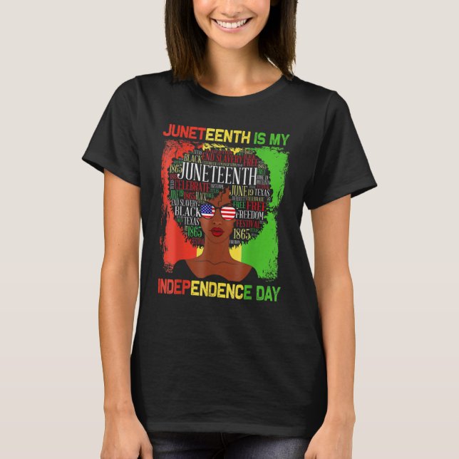 Camiseta Black Melanin Queen Afro Women Gifts Black History (Anverso)