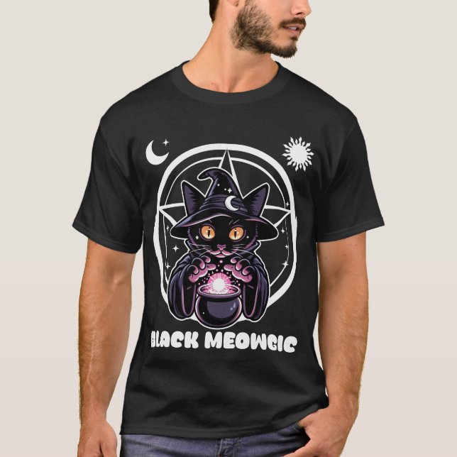 Camiseta Black Meowgic (Anverso)