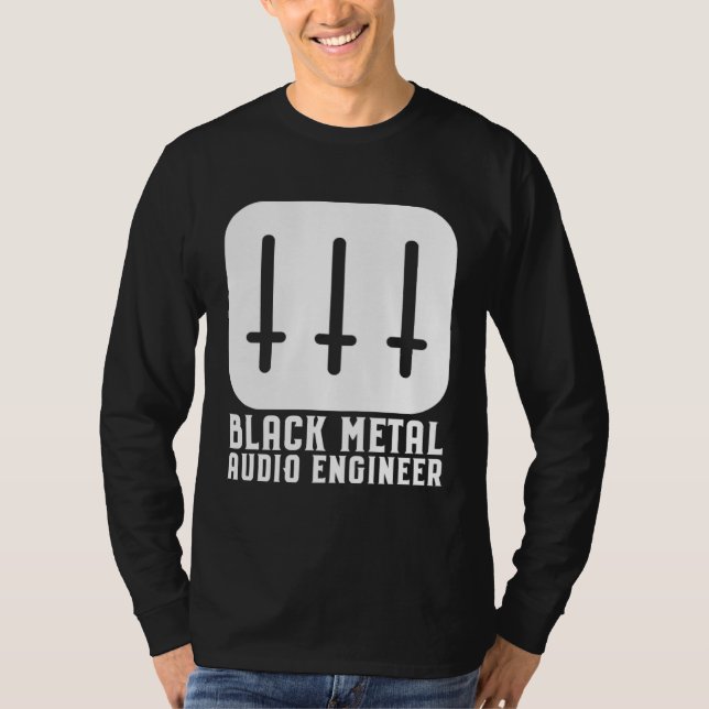 Camiseta Black Metal Audio Engineer (Anverso)