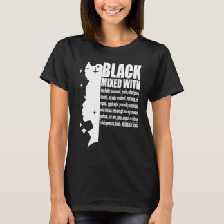 Camiseta Black Mixed With Black History Month African Ameri