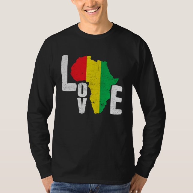 Camiseta Black Month History Love Africa (Anverso)