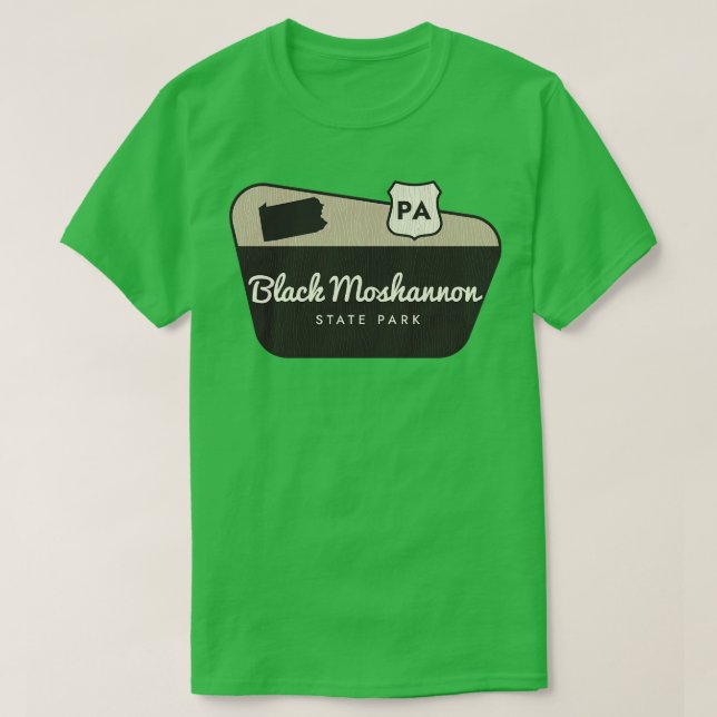 Camiseta Black Moshannon State Park Pennsylvania Welcome Si (Diseño del anverso)