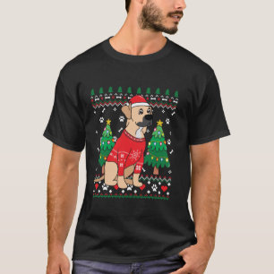 Camiseta Black Mouth Cur Árbol de ornamentos de Navidad Mam