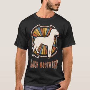 Camiseta Black Mouth Cur Vintage Classic Retro Dog Love
