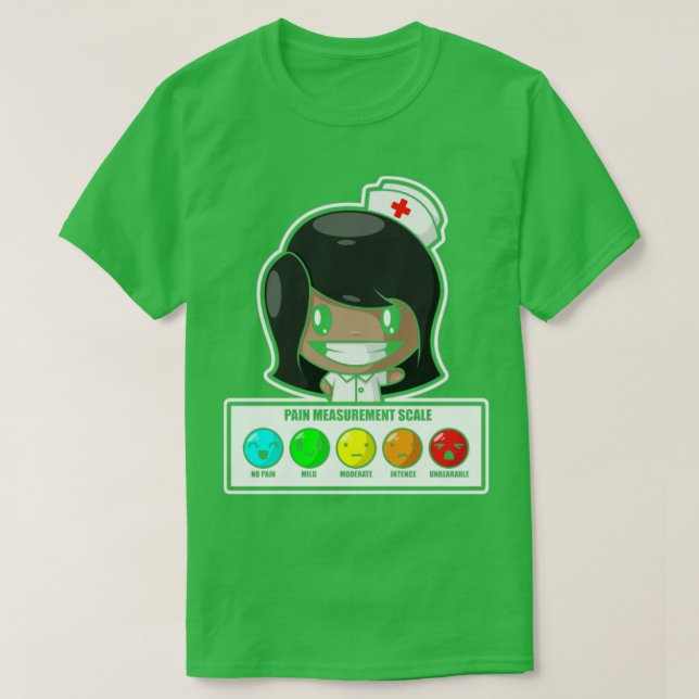 Camiseta Black Nurs Pain Scale African American Black Prid (Diseño del anverso)