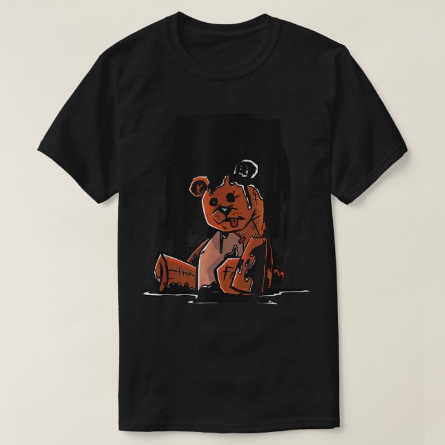 Camiseta Black Oil Bear Pastel Goth  (Diseño del anverso)