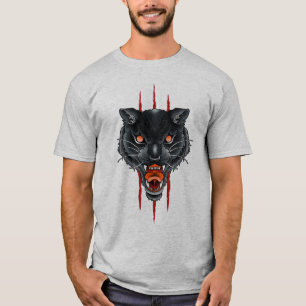 Camiseta Black Panther Claw Scratch Tattoo