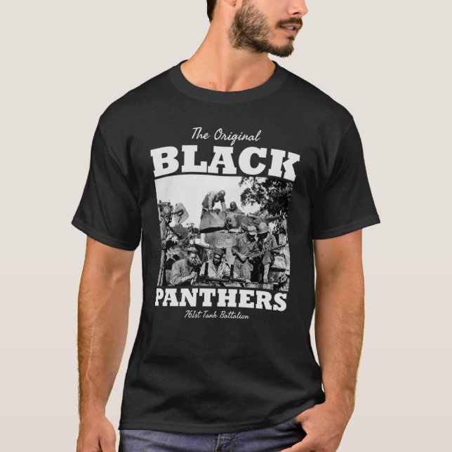 Camiseta Black Panthers 761st Tank Battalion WW2 Tank Squad (Anverso)