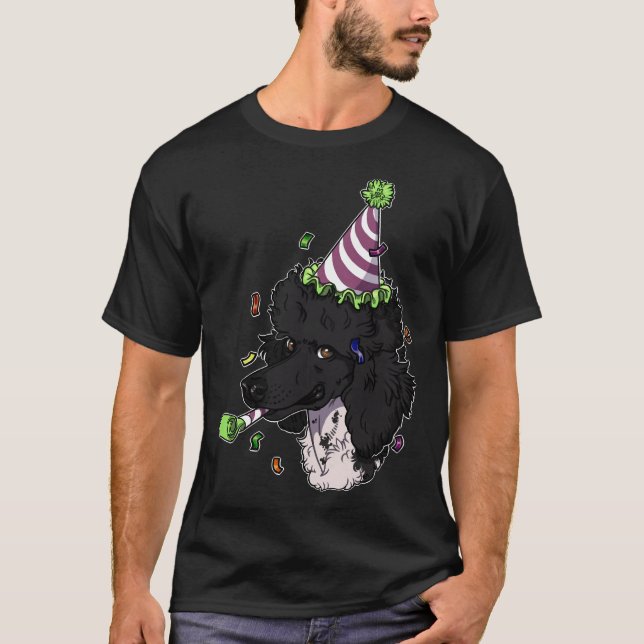 Camiseta Black Parti Poodle (Anverso)