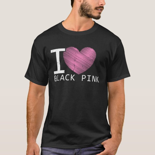 Camiseta Black Pink in Your Area K Pop Kpop Korea Pop Love  (Anverso)