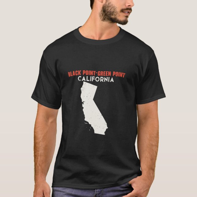 Camiseta Black Point Green Point California Estados Unidos (Anverso)