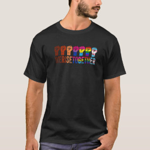 Camiseta Black Pride Blm Nos Levantamos Juntos Lgbt Levanta
