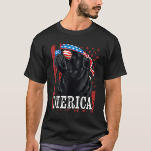 Camiseta Black Pug 4 Of July Perro Mom Dog Dad Merica Usa F