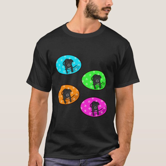 Camiseta Black Pug Inner Tube Pack Classic T-Shirt 1015 (Anverso)