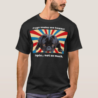 Camiseta Black Pug Parece Tristemente Un Diseño Cuidado Par