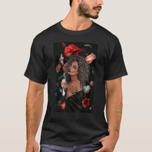 Camiseta Black Queen African American Black Afro