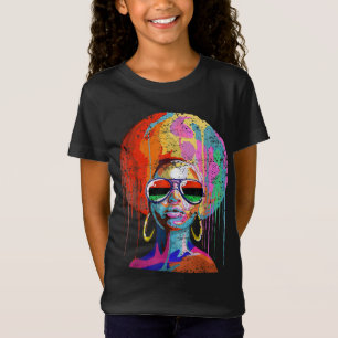 Camiseta Black Queen Afro Melanin Art