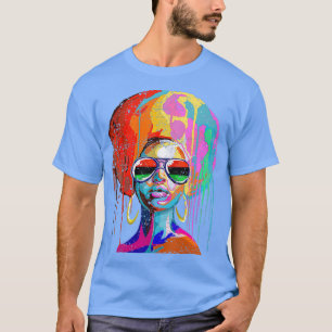 Camiseta Black Queen Afro Melanin Art