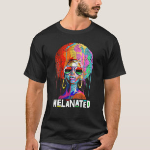 Camiseta Black Queen Afro Melanin Art African American Stro