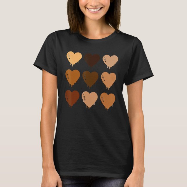 Camiseta Black Queen Afro Melanin Shades Love African Ameri (Anverso)