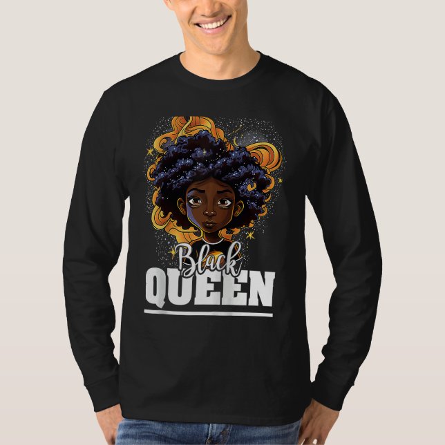 Camiseta Black Queen For Proud African American Black Histo (Anverso)