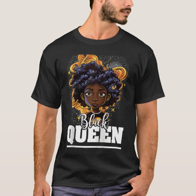 Camiseta Black Queen For Proud African American Black Histo (Anverso)