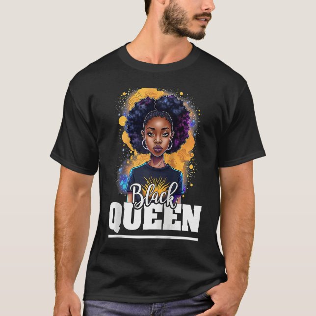 Camiseta Black Queen For Proud African American Black Histo (Anverso)