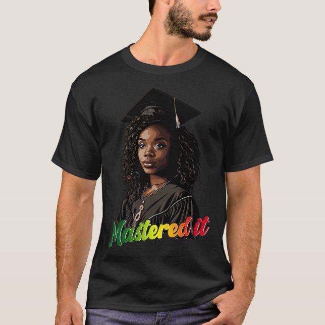 Camiseta Black Queen Masters Graduation Girl Mastered It  1 (Anverso)