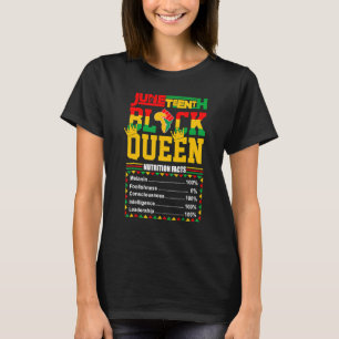 Camiseta Black Queen Nutrition Facts Black History Month Bl