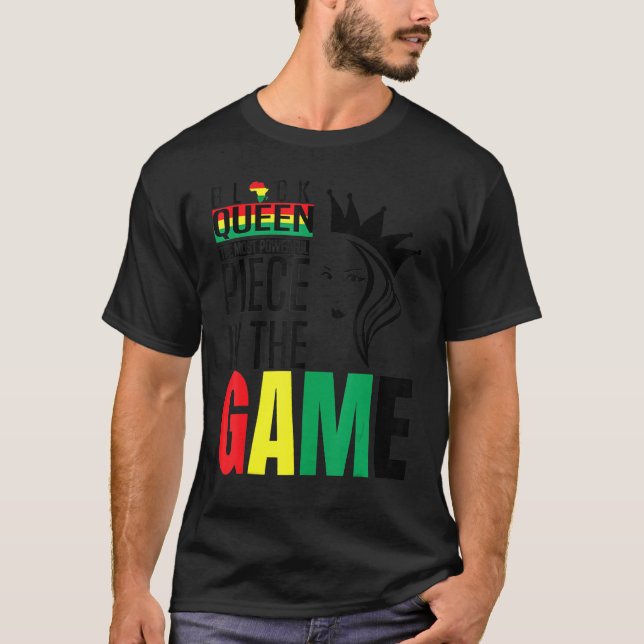 Camiseta Black Queen The Most Powerful Piece The Game Black (Anverso)