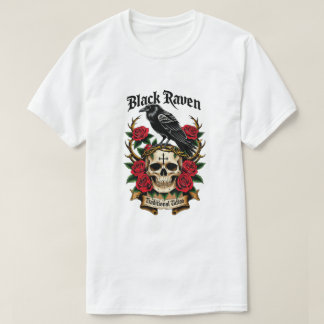 Camiseta Black Raven Mysteria Gótica T-Shirt