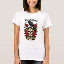 Camiseta Black Raven Mysteria Gótica T-Shirt