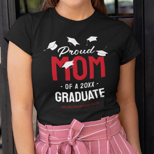 Camiseta Black Red Orud Mom 2025 Graduado