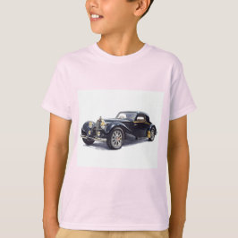 Camiseta Black Retro Car, colección de Natasha Us