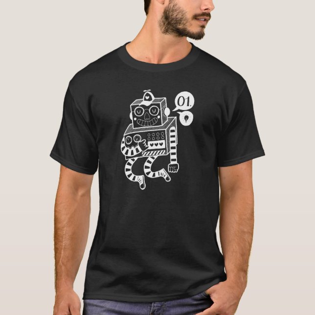 Camiseta Black Robo Shirt (Anverso)
