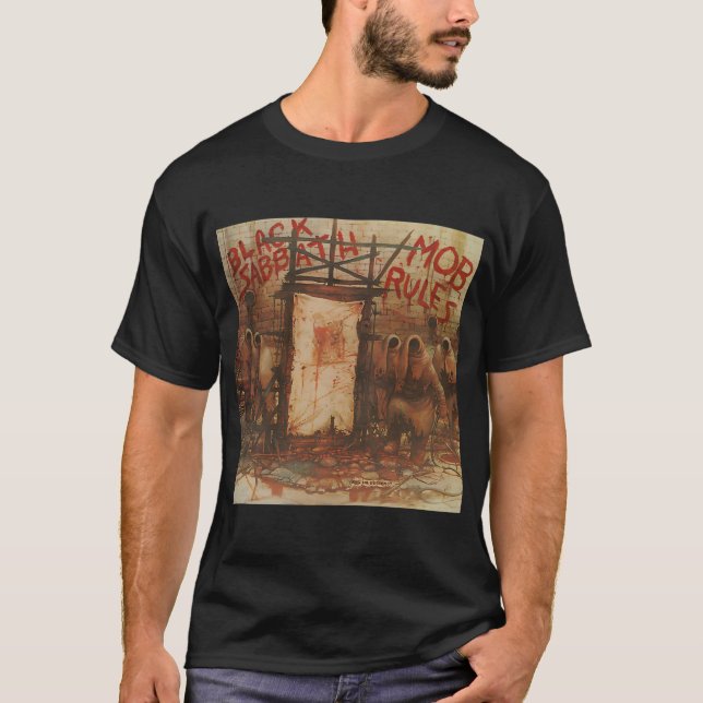 Camiseta Black Sabbath - Mob Rules (Anverso)