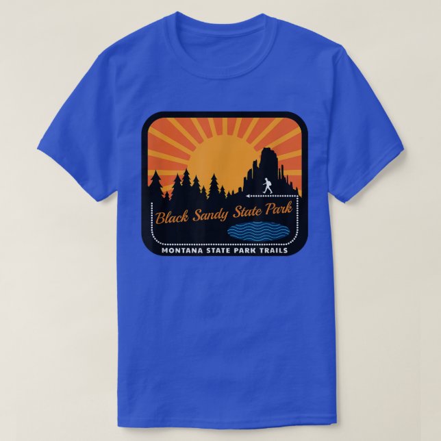 Camiseta Black Sandy State Park in Montana  (Diseño del anverso)